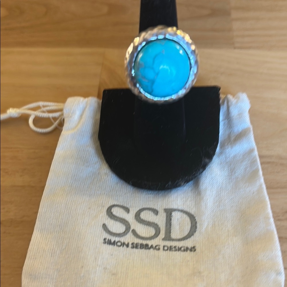 Simon Sebbag Designs Silver and Turquoise Ring